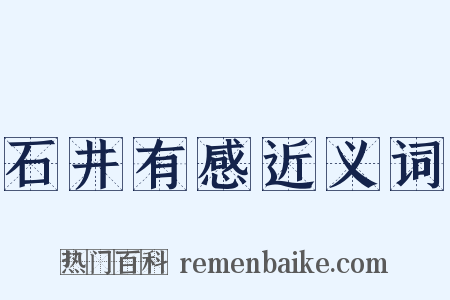 石井有感近义词是什么意思的图片